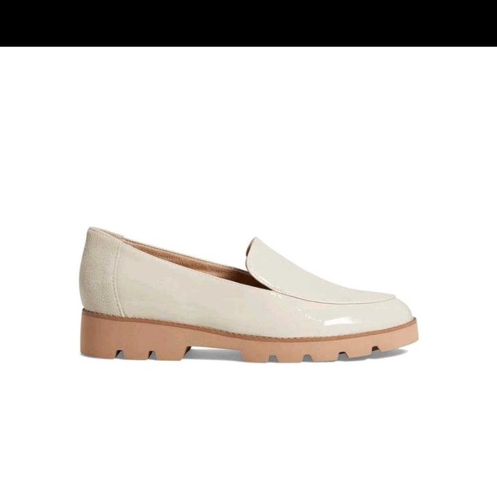 Vionic Women’s Kensley Slip-On Patent Loafers Casual Shoes - Cream - Picture 7 of 7